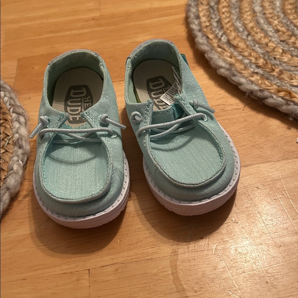 Hey Dude Mint Green Kids' Shoes for girls